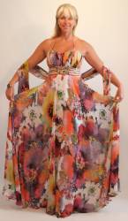 Summery long floral maxi dress