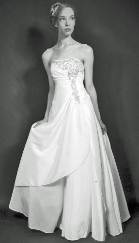 Ivory ball gown wedding dress