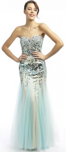 Sequin fishtail prom dress - perfect for showing off an hourglass figure!