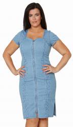 denim stretch dress for curvy ladies