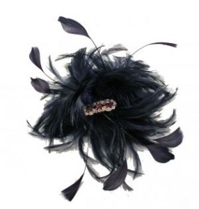 Vintage style feather fascinator