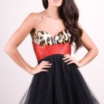 Stunning leopard print and black tutu dress by Forever Unique